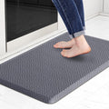 Mattitude Kitchen Mat Cushioned Anti-Fatigue Floor Mat Water Resistant Non-Slip Mats and Rugs Standing and Comfort Desk Mats for House Sink Office Laundry (Grey, 17.3"x28")