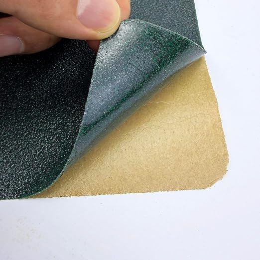 S&X Non Slip Stair Tread Tape, 5-Pack 6 x 24 Inch Pre-Cut Dark Green Grip Strips, Waterproof Abrasive Traction, Strong Adhesive PET Backing for Wood & Concrete Steps