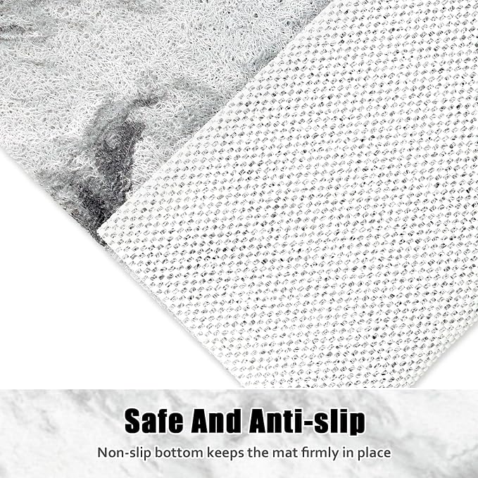 Square Shower Mat Non Slip: 24x24 Inch Shower mats for Inside Shower with Drain Hole in Middle, Super Soft PVC Loofah Massage Shower Floor Mat, Anti Slip Shower Stall Mat, Quick Drying