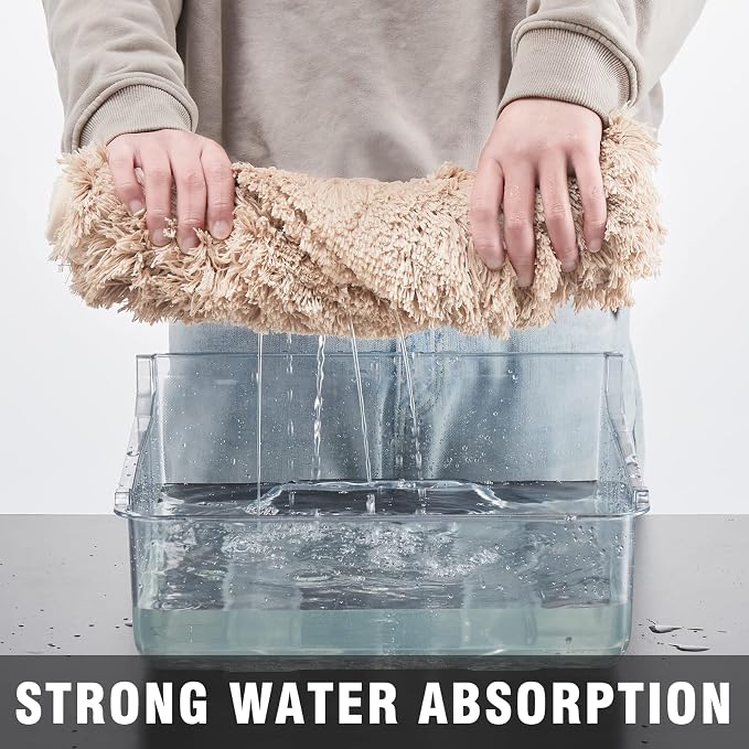 TECHMILLY Super Soft Shaggy Bathroom Rugs, Absorbent Thick Non Slip Microfiber Bath Rugs, Quick Dry Machine Washable Bath Mat for Bathroom Floor, Bathtub and Shower 20"x32"