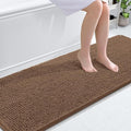 OLANLY Bathroom Runner Rugs 70x24, Extra Soft Absorbent Chenille Bath Rugs, Rubber Backing Quick Dry, Machine Washable Long Bath Mats for Bathroom Floor, Tub and Shower, Home Decor Accessories, Mocha