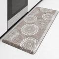 LuxStep Kitchen Mat Waterproof Kitchen Rugs for Floor Cushioned Anti-Fatigue Mat Non-Slip Standing Desk Mat Comfort Floor Mats for House Sink Office 17.3" x 39" Khaki