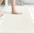 Arotive Bathroom Rugs 30" x 20", Ultra Soft Absorbent Chenille Bath Rugs, Non-Slip Rubber Backing, Machine Washable Bath Mats for Bathroom Floor, Tub and Shower, Home Decor Accessories, Ivory