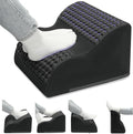 Foot Rest for Under Desk at Work, 3-Tier Foot Stool with Thick High-Density Foam and Massage Dots, Ergonomic Footrest with Washable Cover for Home and Office, Back, Legs & Hip Pain Relief (Black)