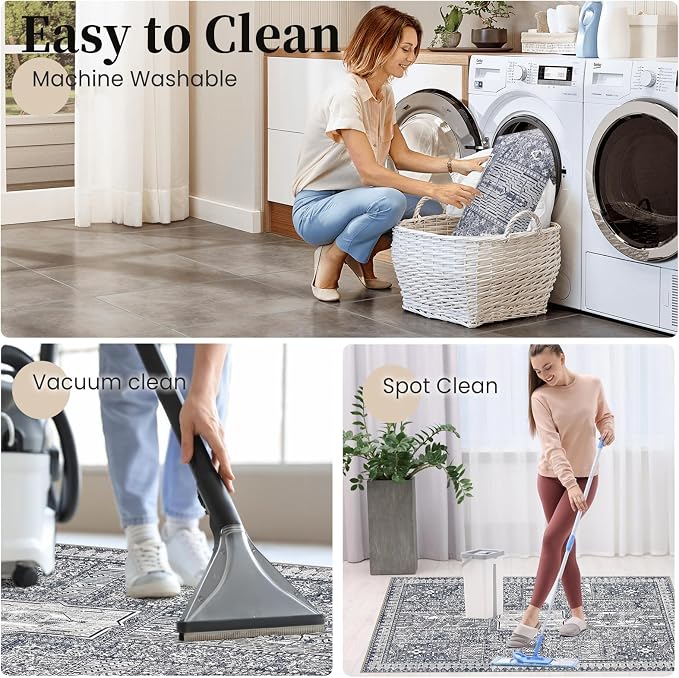 Office Chair Mat for Hardwood Floor & Tile Floor,36"X 48" Heavy Duty Desk Chair Mat for Hard Floors, Under Desk Rug for Rolling Computer Chair,Anti Slip,Low Pile Carpet Floor Protector-Grey