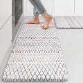KIMODE Kitchen Mats 2PC Cushioned Anti Fatigue Boho Kitchen Rugs and Mats Non Slip Waterproof Kitchen Mats for Floor Comfort Foam Standing Desk Mat Colorful Laundry Room Rug for Home Decor Office Sink