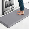 TranquilRelax Kitchen Mat, Cushioned Thick Floor Comfort Mat, with Non-Slip Bottom, Waterproof & Stain Resistant & Easy Clean, Standing Desk Mat for Kitchen, Sink, Office (17.3''x39'', Grey)