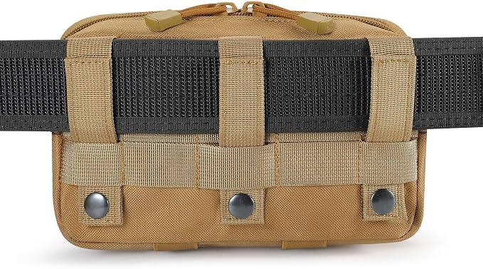 FRTKK Tactical Molle Admin Pouch Utility Laser Cut EDC Tool Pouch Bag Horizontal Modular Pouches Include US Flag Patch and Keychain