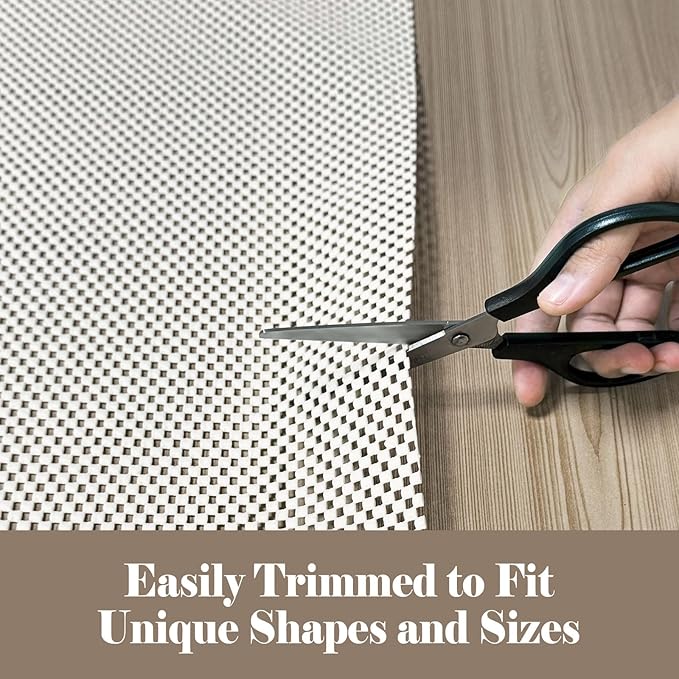 Carpet Padding, 9 * 12FT Rug Pads Hardwood Floors, Rug Pad for Any Hard Surface Floors Keep Your Rugs Safe and in Place, Thickened 15mm