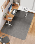 Blvornl Ultra Large Office Chair Mat for Hardwood Floor, Rolling Chair Mat for Hard Wood, Large Anti-Slip Hard Floor Protector, Heavy Duty Computer Desk Rug for Office and Home 47.2"*60" Grey