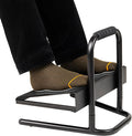 Mind Reader Foot Rest, Under Desk at Work, Ergonomic, Height Adjustable, Office, Metal, Black