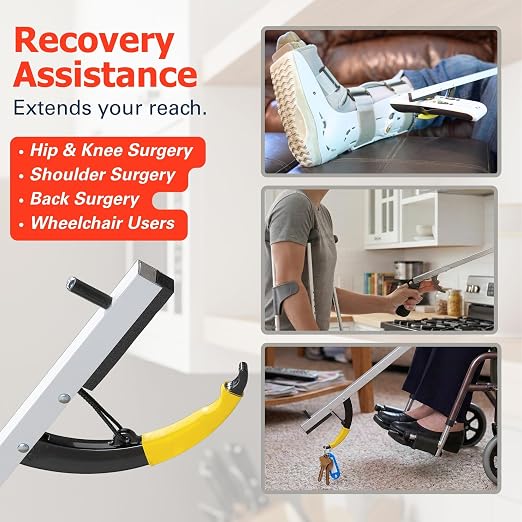 Sammons Preston Reacher, Standard, 26", Grabber Reacher Tool, Lightweight Trash Picker Grabber & Garden Nabber, Handy Aluminum Picker Up Tool & Reaching Claw, Portable Reaching Assist & Dressing Tool