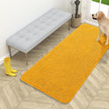 OLANLY Dog Door Mat for Muddy Paws 54x24, Absorbs Moisture and Dirt, Absorbent Non-Slip Washable Doormat, Quick Dry Chenille Mud Mat, Entry Indoor Entryway Carpet for Inside Floor, Golden Yellow