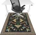 Office Chair Mat for Hardwood Floor & Tile Floor,36"x48"Heavy Duty Desk Chair Mat for Hard Floors, Under Desk Rug for Rolling Computer Chair,Anti Slip,Low Pile Carpet Floor-Colorful Insects