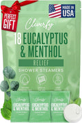 Cleverfy Eucalyptus Shower Steamers Aromatherapy - Birthday Gifts for Women, Mom, Wife, Grandma, Her, Best Friend, Daughter, Sister, Teens & Girlfriend - 18 Tablets