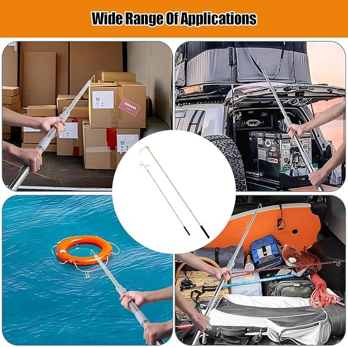 Truck Cargo Grabber - Telescoping Pickup Truck Bed Retriever Tool - Universal Fit - 16-60 Inch