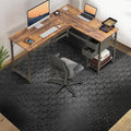 Office Chair Mat, TYDLE 59"x75" Large Chair Mat for Hard Floor, Vinyl Mat for Gaming Chairs, Slip Resistant Rolling Computer Under Desk Mat for Hardwood Floor, Black