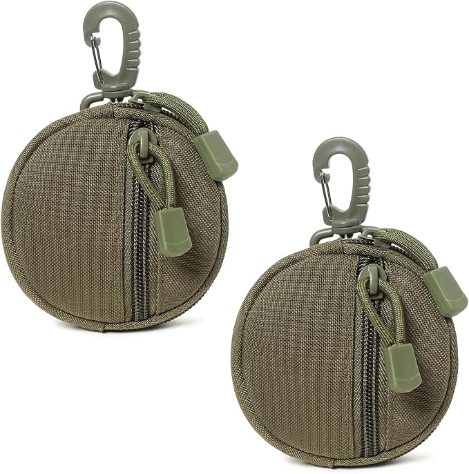 Tactical Belt Pouch Key Pouch Backpack Accessories Tactical Vest Attachments Small Molle Pouch EDC Wallet Travel Pill Container Portable