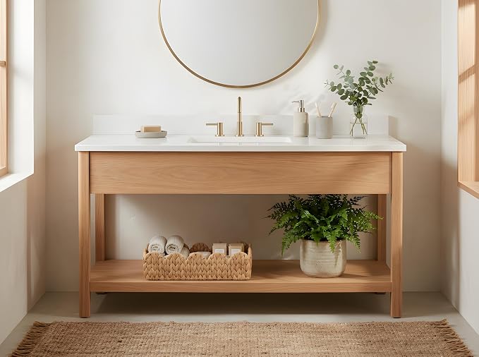 Coeusy Toilet Tank Basket for Bathroom,Scalloped Edge Wicker Basket for Toilet Paper Storage,Small Baskets for Countertop,Shelves,Living Room,Bedroom,Both Organizer&Decor,Natural Water Hyacinth