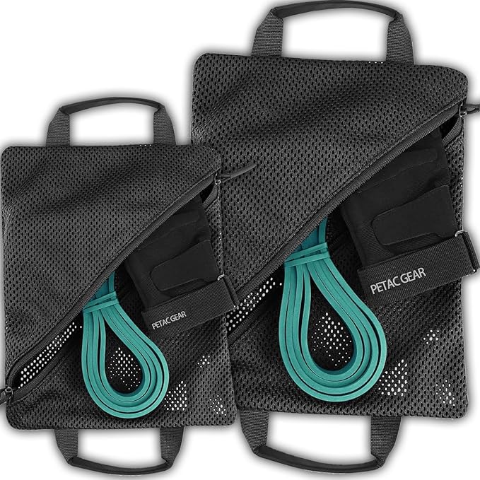 PETAC GEAR Tactical Storage Mesh Pouch Set,Insert Modular Utility Admin Pockets,Travel Organizer EDC Bag