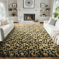 Ophanie 6x9 Leopard Rugs for Living Room Bedroom, Large Cheetah Print Rug Fluffy Shag Fuzzy Plush Soft Throw,Large Shaggy Floor Big Faux Animal Throw Carpets,Home Decor Aesthetic