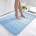 OLANLY Bathroom Rugs Mat 36x24, Extra Soft Absorbent Microfiber Bath Rugs, Rubber Backing, Quick Dry, Machine Washable Bath Mats for Bathroom Floor, Tub and Shower, Home Decor Accessories, Sky Blue