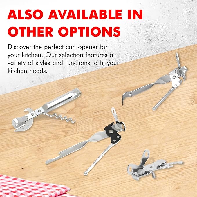 Chef Craft Select Butterfly Can Opener, 4 inches, Nickle Plated