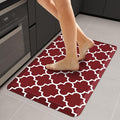 WISELIFE Anti Fatigue Floor Mat - 4/5 Inch Thick Kitchen Mat Non Slip Waterproof Heavy Duty Ergonomic Comfort Mat Durable for Home, Office, Sink, Laundry,(22" x 36", Red)