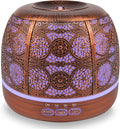 ARVIDSSON 500ml Essential Oil Diffuser, Metal Diffusers for Essential Oils, Aromatherapy Oil Diffuser for Large Room, Color Changing Mood Light & Mist Timer Setting, Gift for Women