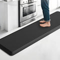 4/5 Inch Thicker Kitchen Mat, Cushioned Thick Floor Comfort Mat, with Non-Slip Bottom, Water & Stain Resistant, Easy Clean Standing Desk Mat for Kitchen, Sink, Office (17.3"x60"x0.8", Black)