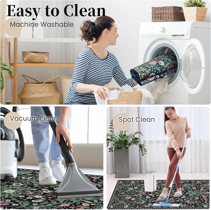 Office Chair Mat for Hardwood Floor & Tile Floor,48"X 60" Heavy Duty Desk Chair Mat for Hard Floors, Under Desk Rug for Rolling Computer Chair,Anti Slip,Low Pile Carpet Floor Protector-Green Grass