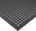 Ottomanson Heavy Duty Rubber Floor Mat – Non-Slip, Waterproof, Easy to Clean – Anti-Fatigue Mat for Commercial Kitchens, Restaurants, Workshops – Oil Resistant, Hose Washable – 36" x 60", Black