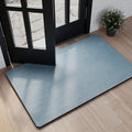 Mecko Bath Mat Rug, Rubber Non-Slip Quick Dry Absorbent Thin Bathroom Rugs Fit Under Door Bathroom Floor Mats-Shower Rug for in Front of Bathtub, Sink, Shower Room(Light Blue,24"x36")