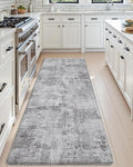 DEXI Kitchen Mats Cushioned Anti Fatigue, 23x59 Floor Padded Runner Rug Non Slip, Waterproof Standing Comfort Memory Foam for Front Sink Laundry, Dark Grey