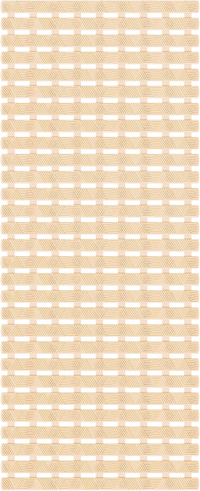 Bathtub Mat Non Slip - for Inside Bath Tub & Shower, Large 40x16 Inch, 261 Strong Suction Cups, Soft Textured Surface, Fast Drain & Quick Dry, Bathroom Safety Mat, Beige, Matace
