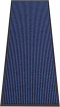 Front Door Mat, 6' x 2' Commercial Floor Mat, Heavy Duty Welcome Mat, Rubber Backing Non Slip Doormat for Entryway, Blue