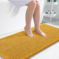 OLANLY Large Bathroom Rugs 50x30, Soft Absorbent Chenille Bath Rugs, Rubber Backing Quick Dry, Machine Washable Bath Mats for Bathroom Floor, Tub and Shower, Home Decor Accessories, Golden Yellow