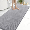 Arotive Bathroom Rugs 70" x 24", Ultra Soft Absorbent Chenille Bath Rugs, Non-Slip Rubber Backing, Machine Washable Bath Mats for Bathroom Floor, Tub and Shower, Home Decor Accessories, Grey