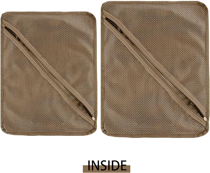PETAC GEAR Tactical Storage Mesh Pouch Set,Insert Modular Utility Admin Pockets,Travel Organizer EDC Bag