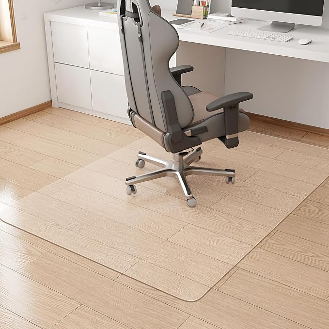 KMAT Office Chair Mat,Easy Glide Hard Wood Tile Floor Mats,Chair Mat for Home Office Rolling Chair,Heavy Duty Floor Protector -Anti-Slip-36 x48 Rectangle