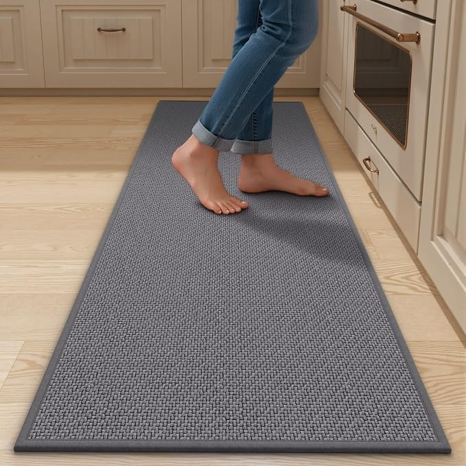 Kitchen Mats for Floor - Kitchen Rugs Non Slip Washable 20"x71", Grey