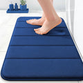 OLANLY Memory Foam Bath Mat 24x16, Super Soft Absorbent Bathroom Rugs, Quick Dry, Machine Washable Shower Floor Rugs, Bathmat Carpet, Bathroom Home Decor Accessories, Twilight Sapphire
