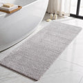 TYUU Bathroom Runner Rug, Ultra Soft Long Bath Mat Machine Washable Super Absorbent Quick Dry Bathroom Runner Rugs 24 x 60 Non Slip, Light Grey 24" x 60"