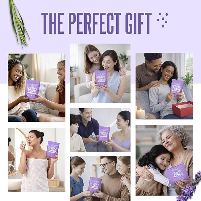 Cleverfy Shower Steamers Aromatherapy - Birthday Gifts for Women, Mom, Wife, Grandma, Her, Best Friend, Daughter, Sister, Teens & Girlfriend - 18 Tablets