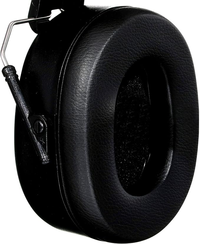 3M Folding Earmuff, Noise Reduction Rating (NRR) 25 dB, Adjustable Ear Muffs, Padded Headband For Comfort, Flexible & Adjustable Headband, Black, One Size Fits Most (90563H1-DC) (Pack of 5)
