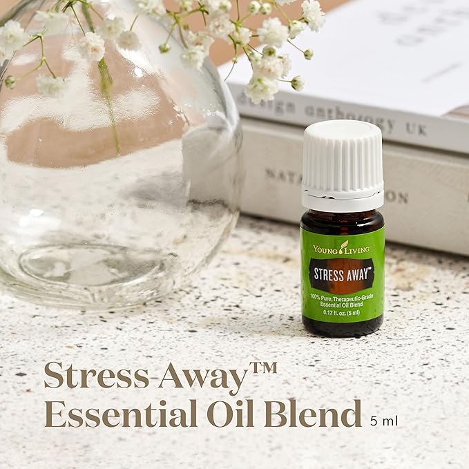 Young Living Stress Away Essential Oil Blend | 5 ml | Sweet Lime & Vanilla Aromatherapy Oil for Diffusers, Massage & DIY Blends | Relaxing Fragrance for Home, Office & Everyday Aromatic Use