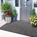 Mibao Front Door Mat Indoor Entrance, 72" x 48", Dirt Trapper Welcome Mat for Outdoor Indoor, Non-Slip Waterproof Doormat, Durable Machine Washable Low Profile Entry Rug for Back Door Outside,Grey