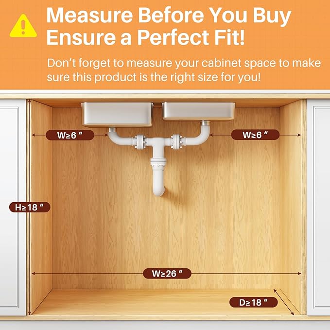 PXRACK Under Sink Organizer, 1-Pack 3-Tier Height Adjustable Thickened Metal Pull out Cabinet Organizer Shelf, Slide out Storage Drawer Rack for Bathroom Kitchen Pantry Home Organization, White