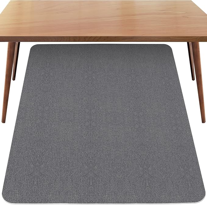 Sycoodeal Office Chair Mat for Hardwood Floor,Office Computer Gaming Chair Mat for Tile Floor,Large Floor Protector Rug,Anti-Slip,Easy to Clean,Grey(48"x36")