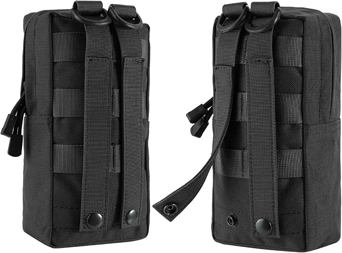 FRTKK 2 Pack Molle Pouches - Tactical Compact Water-Resistant EDC Pouch Bag Small Utility Pouch